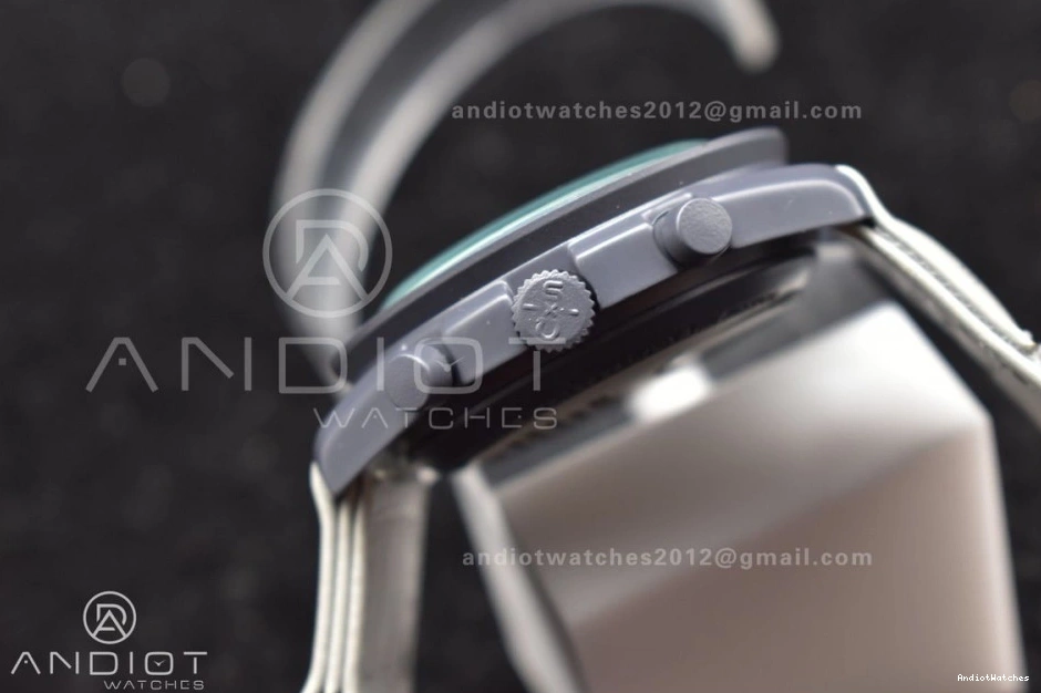 Moonwatch 1180 Omega Mission Strap Swatch on Quartz Breathable Mercury to Bioceramic x Nylon 0225